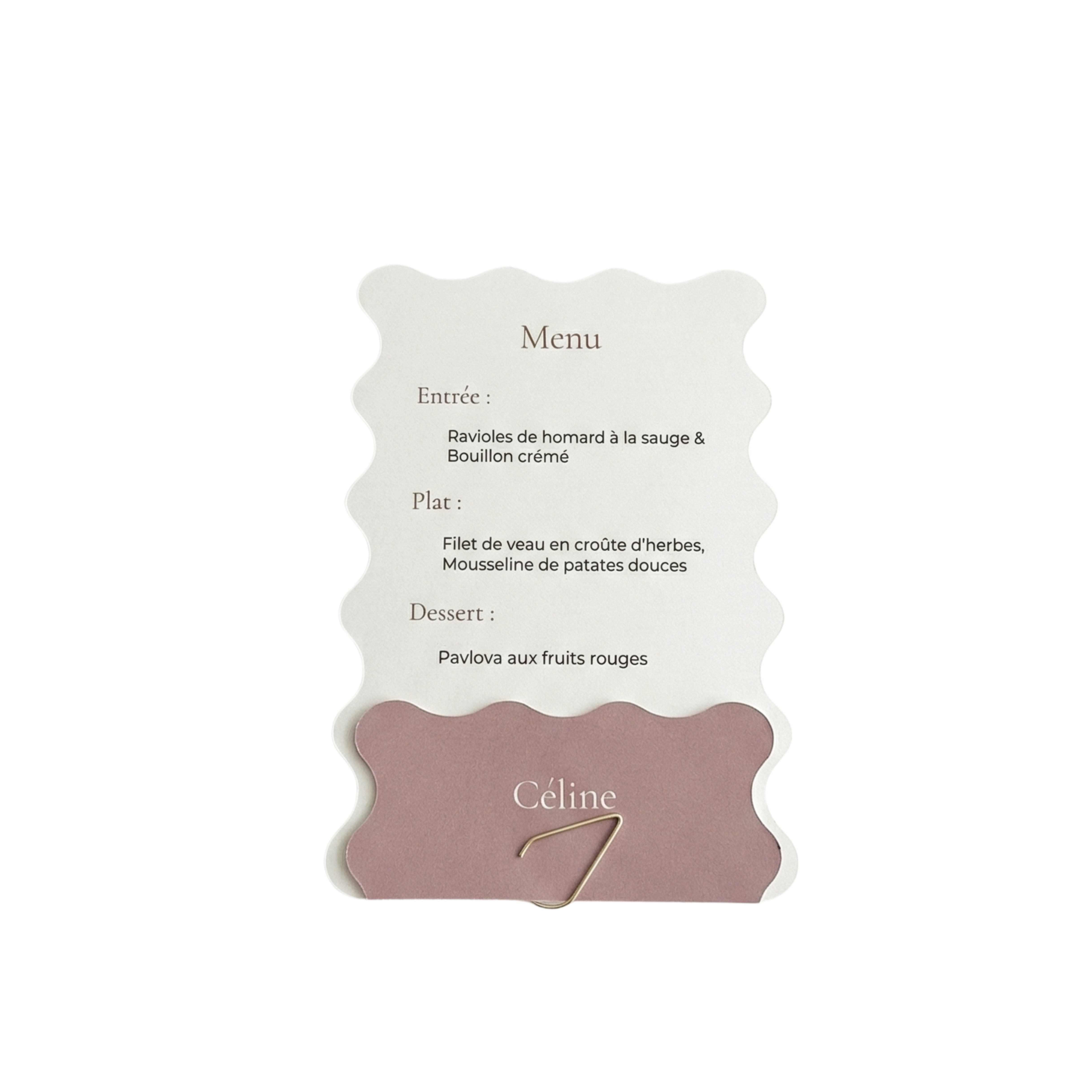Menu & Marque-place Toscane - Lot de 10