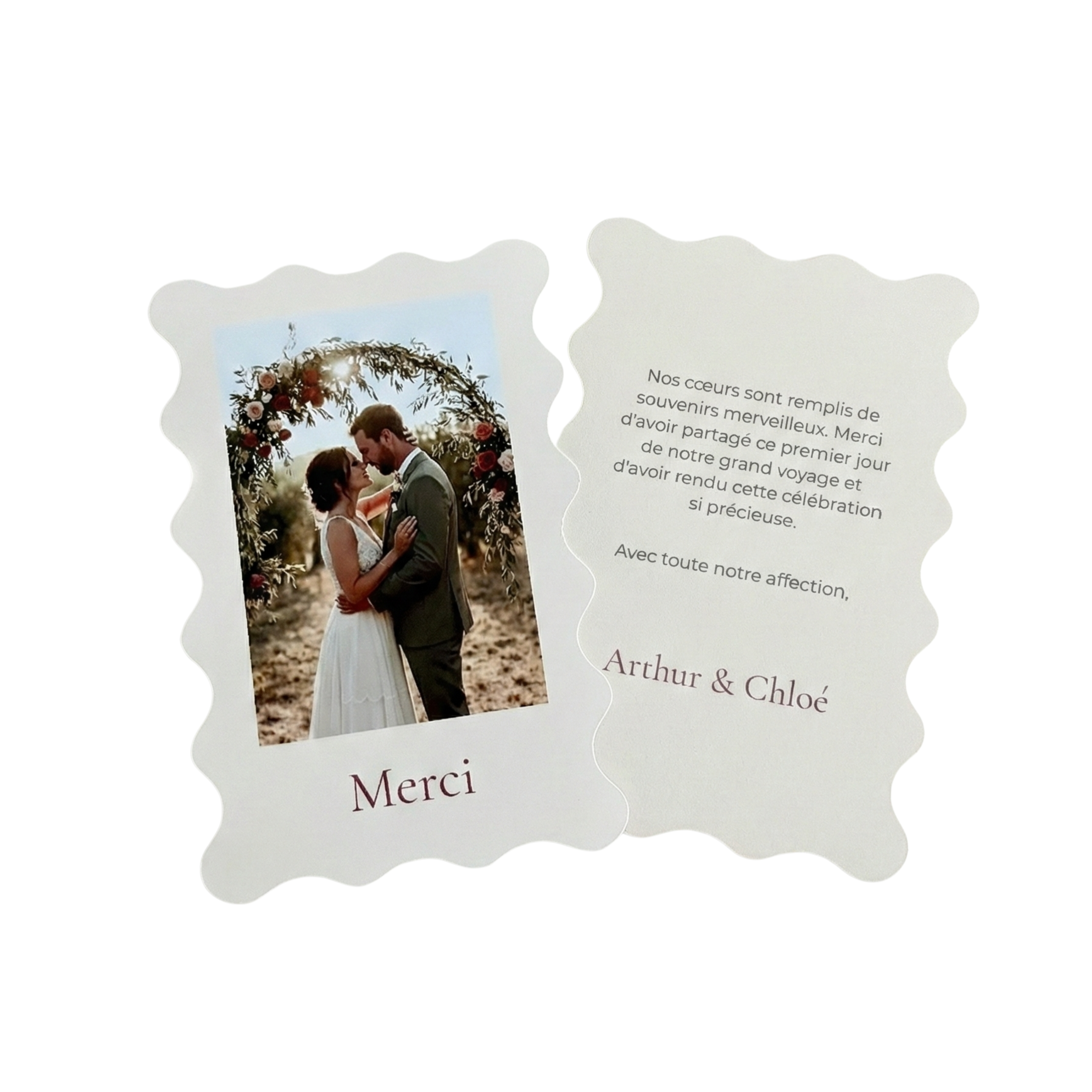 Carte de remerciement Toscane - Lot de 10